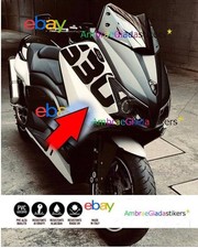 2 adesivi YAMAHA TMAX scudo anteriore per 530 adesive 50CM NERO