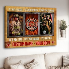 Quadro Pompiere per Papà