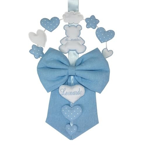 Fiocco nascita azzurro - nascita,