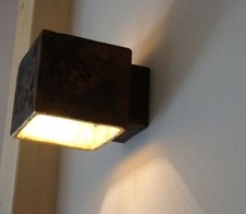 9x Applique da parete in terracotta toscana, fatte a mano, quadrate, alogene