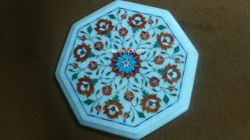 Tavolino marmo bianco - tavolino, 18"