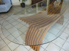 Tavolo in cristallo 200x100xh73 cm anni 2000 