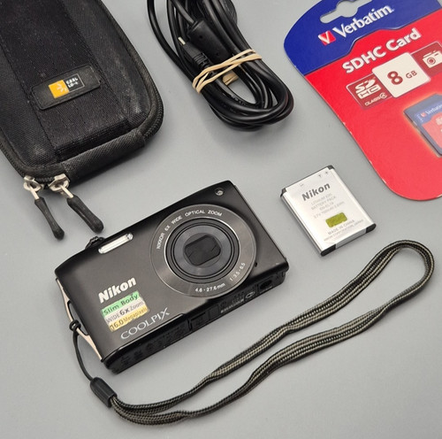 Nikon coolpix s3200 black - coolpix,