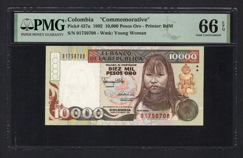 Colombia 10000 pesos oro 1992 - 10000,