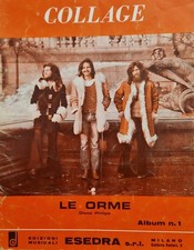 LE ORME . Collage  . 1972. Spartito Musicale . Ottime condizioni