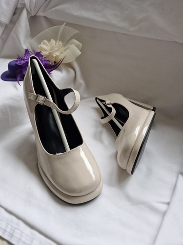 Scarpe mary jane beige nuove - mary,