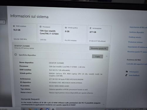 Victus intel core i7 - 15,