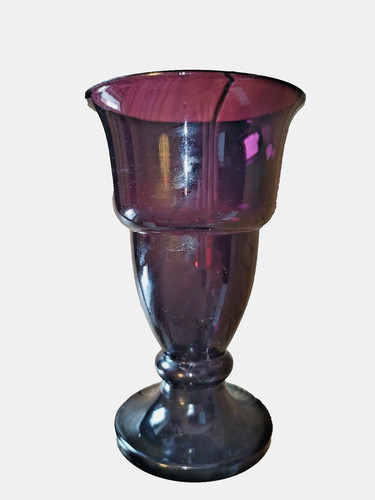 Vaso calice vetro ametista - calice, in