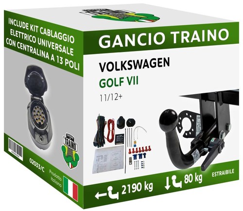 Gancio orizzontale estraibile - gancio,