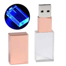 Pen drive LED blu logo