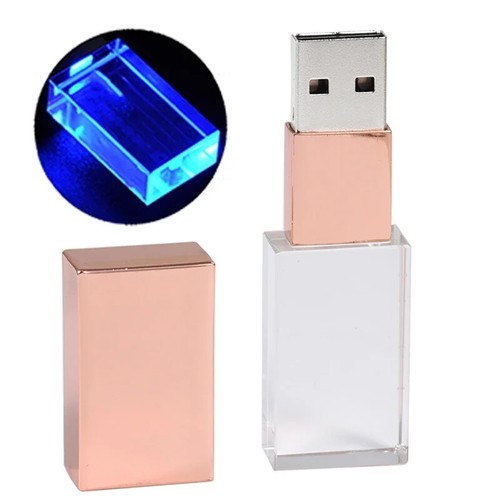 Pen drive led blu logo - drive,