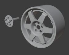 Cerchi Speedline GTZ Corse 4x per Subaru Impreza 1/24 Tamiya