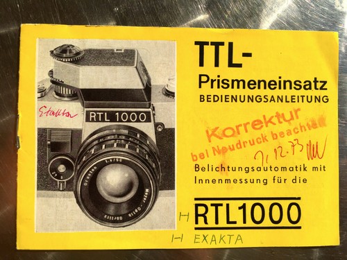Raro exakta rtl 1000 - exakta,