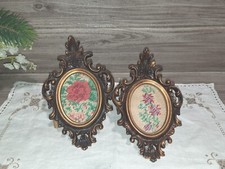 ANNI 60 COPPIA QUADRETTI EVEREST PLASTIC MILANO MEZZO PUNTO CM 17X11