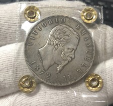5 LIRE 1872 M VITT EM II BELLA