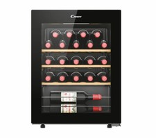 Candy Cantinetta Vino 23 Bottiglie G Ripiani in Legno 5-20 °C Nero CWC023 DiVino