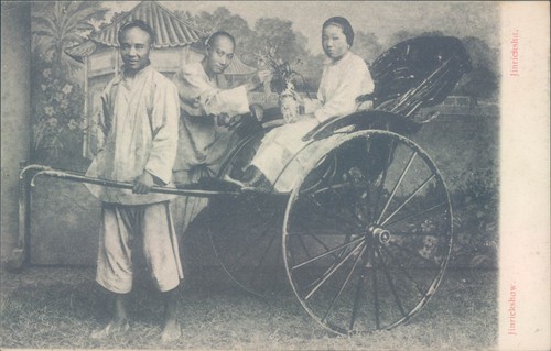 Cina jinrickshaw con coolies - 2,