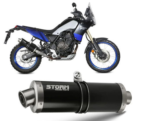 Scarico storm mivv nero - scarico,