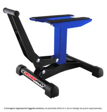 Cavalletto alzamoto a leva blu cross enduro motard altezza 30 cm-40 cm