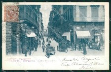 Firenze Città Via Calzaiuoli Carrozza cartolina WX0457