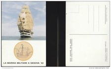 3178) NAVE SHIP NAVE SCUOLA AMERIGO VESPUCCI E CARAVELLA SANTA MARIA NON VIAGGIA