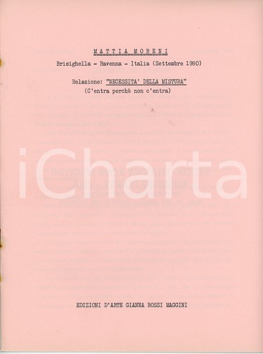 1980 mattia moreni necessità - 1980,