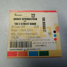 BIGLIETTO CONCERTO BRUCE SPRINGSTEEN MILANO S. SIRO 28 giugno 2003 ticket