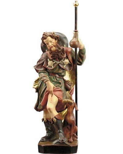 Statua san rocco - con, cane