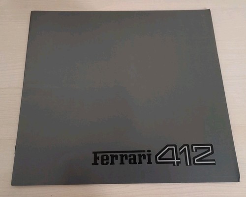 Brochure ferrari 412 - brochure,