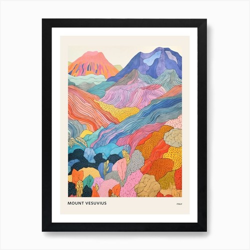 Monte vesuvio italia poster - vesuvio,