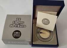 2 euro proof fondo specchio Francia 2012 10 anni euro in confezione ufficiale