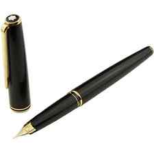 Montblanc Generation penna stilografica n.13109 nero oro 14 carati molla EF perdita