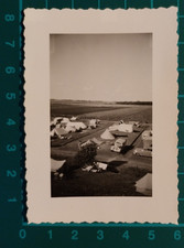 FOTO ACCAMPAMENTO TENDE E AUTO GERMANIA BÜSUM NORDSEE 1955 ( F 37 )