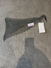 ZARA Cintura in rete metallica edizione limitata argento SS25