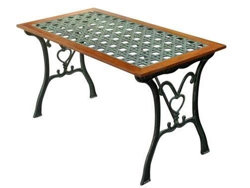 Tavolo ghisa rattan arc - tavolo,