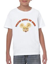 Maglietta Lucio Corsi Sanremo Topo Gigio VOLEVO ESSERE UN DURO uomo donna bambin