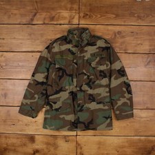 Giacca militare vintage S anni 80 US Army M65 made USA verde