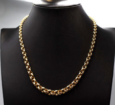 Collier vintage anni '80 in oro massiccio 18k Made in Italy collana maglia rolò