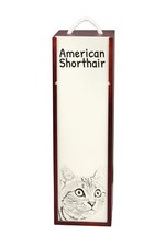 Cassa Di Vino Americano A Pelo Corto Con Gatto Art-Dog