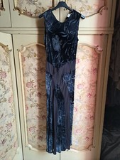  Bellissimo Abito Elegante Diana Zini Vintage Taglia 46 Lungo Mirbido No Estivo