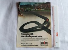 PUBBLICITA' GIOCATTOLI CULT ANNI 70/80 PISTA AUTO F1 POLISTIL CHAMPION 80