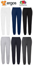 FRUIT OF THE LOOM Pantalone Tuta Felpato Uomo Donna Elastico Caviglie FR640260