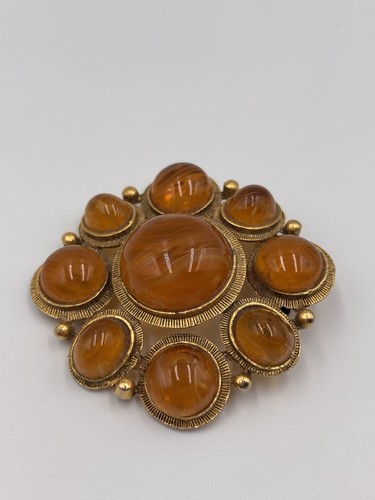 Spilla cabochon vintage