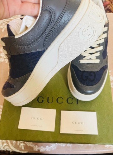 Gucci baskets bleu/gris/blanc