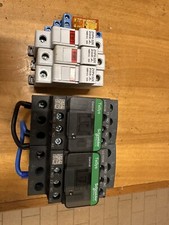 Kit ATS Inverter-Rete,3 Porta Fusibili 10A-1 Relè Finder 2 Contattori Schneider