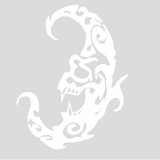 Valentino Rossi Moon - Adesivo PreSpaziato - White - 20cm