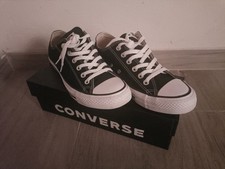 Sconto30%! Come Nuove! Converse All Star Chuck Taylor Tela Basse n.40 Nero.