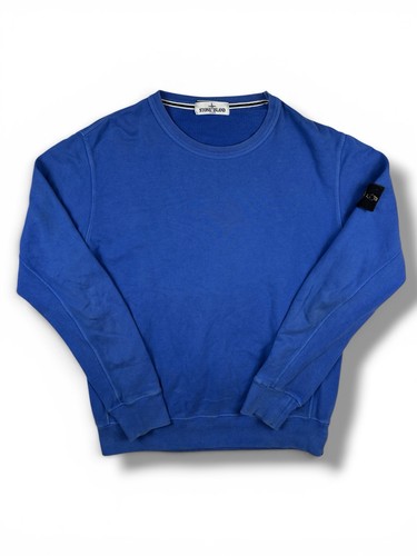 Felpa girocollo blu stone - felpa,