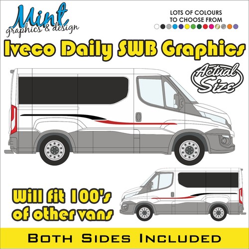 Adesivi iveco daily swb - adesivi,