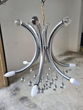 Lampadario struttura in cromo